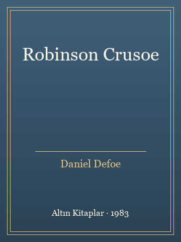 Robinson Crusoe (Karton Kapak) - Daniel Defoe kitap kapağı 3