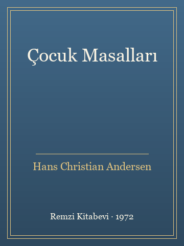 Çocuk Masalları (İlk Baskılardan) - Hans Christian Andersen kitap kapağı 2