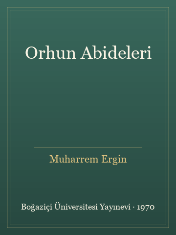 Orhun Abideleri (Ciltli)