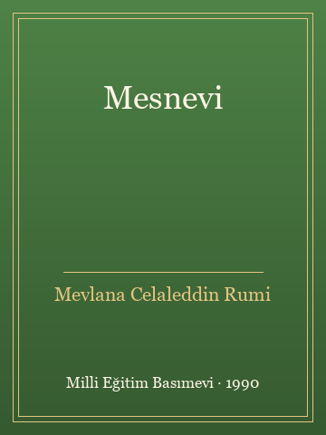 Mesnevi (Karton Kapak) - Mevlana Celaleddin Rumi kitap kapağı 2