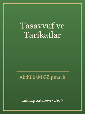 Tasavvuf ve Tarikatlar (Karton Kapak)