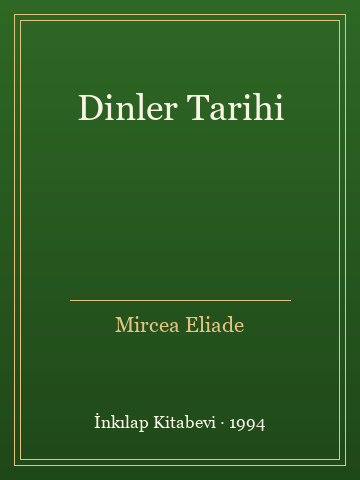 Dinler Tarihi (İlk Baskılardan) - Mircea Eliade kitap kapağı 2
