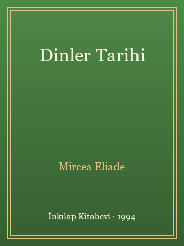 Dinler Tarihi (İlk Baskılardan) - Mircea Eliade kitap kapağı 3