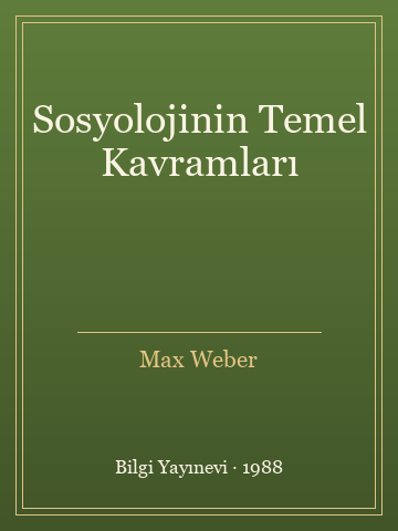 Sosyolojinin Temel Kavramları (Ciltli)