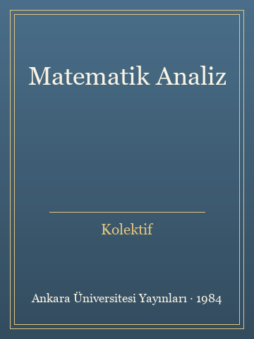 Matematik Analiz (Ciltli) - Kolektif kitap kapağı 3