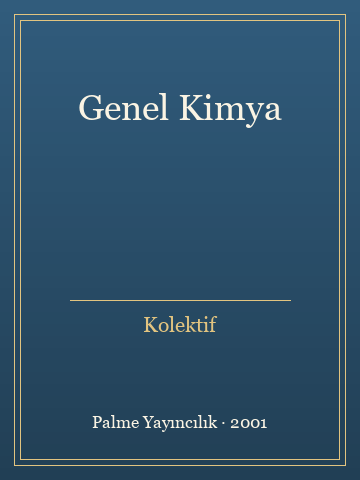 Genel Kimya (Karton Kapak) - Kolektif kitap kapağı 2