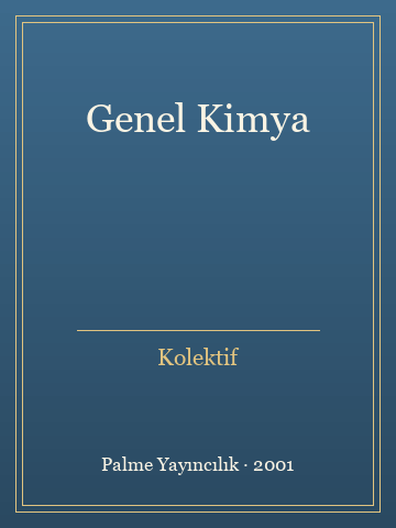 Genel Kimya (İlk Baskılardan) - Kolektif kitap kapağı 3