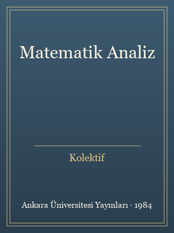Matematik Analiz (İlk Baskılardan)