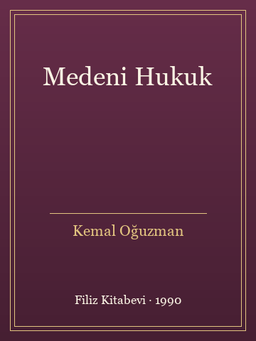 Medeni Hukuk (Ciltli)