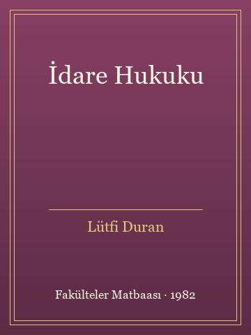 İdare Hukuku (Karton Kapak)