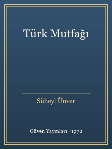 Türk Mutfağı (Ciltli)