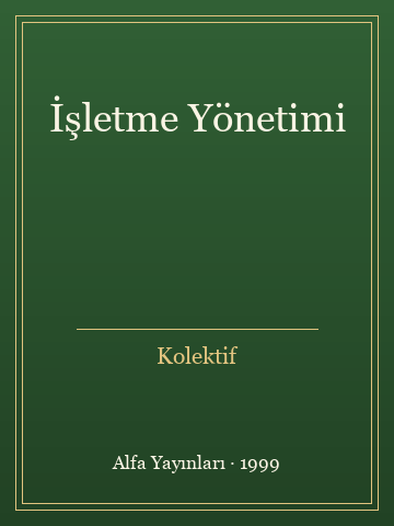 İşletme Yönetimi - Kolektif kitap kapağı 2
