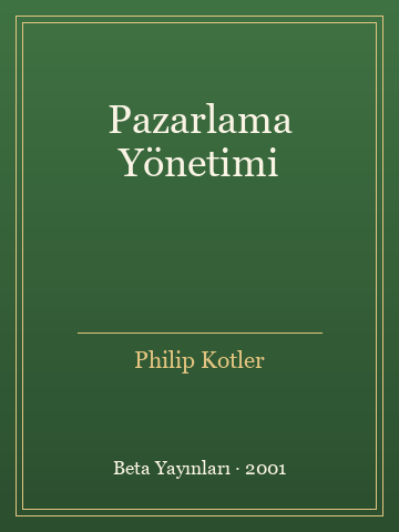 Pazarlama Yönetimi (Ciltli)