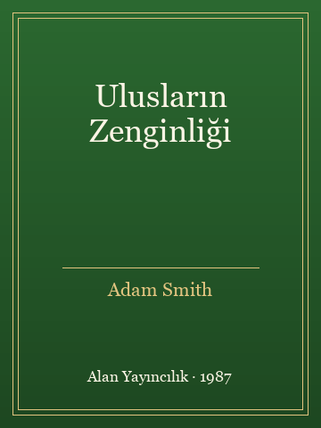 Ulusların Zenginliği (Karton Kapak)