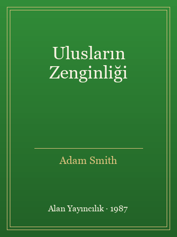 Ulusların Zenginliği (Karton Kapak) - Adam Smith kitap kapağı 2