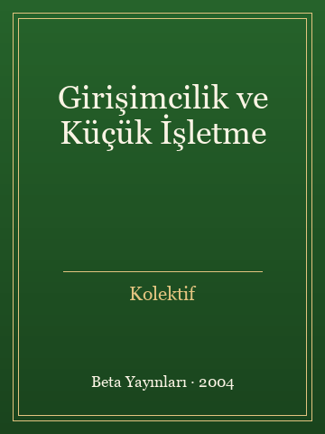 Girişimcilik ve Küçük İşletme (Karton Kapak) - Kolektif kitap kapağı 2