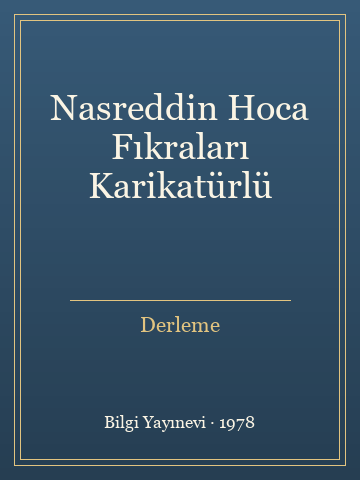 Nasreddin Hoca Fıkraları Karikatürlü