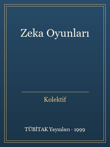 Zeka Oyunları (Karton Kapak) - Kolektif kitap kapağı 2