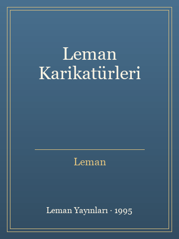 Leman Karikatürleri (Karton Kapak) - Leman kitap kapağı 2
