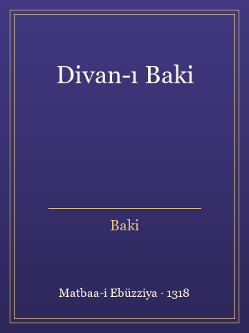 Divan-ı Baki (Ciltli) - Baki kitap kapağı 2