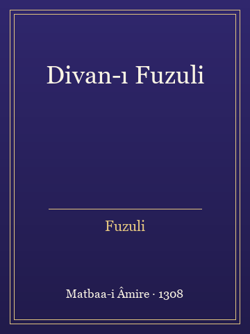 Divan-ı Fuzuli (Karton Kapak)