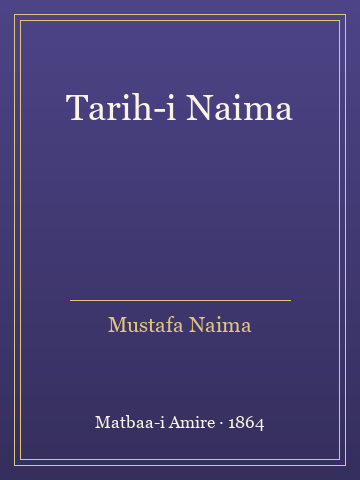 Tarih-i Naima (İlk Baskılardan) - Mustafa Naima kitap kapağı 2
