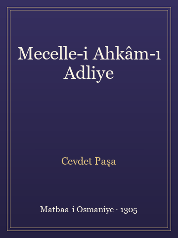 Mecelle-i Ahkâm-ı Adliye (İlk Baskılardan) - Cevdet Paşa kitap kapağı 2