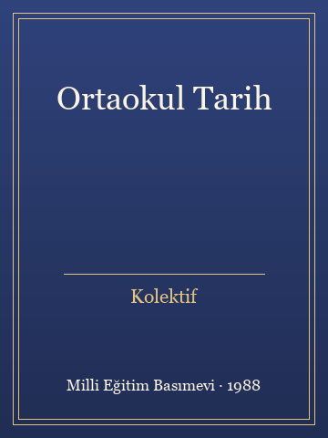 Ortaokul Tarih (Karton Kapak) - Kolektif kitap kapağı 3