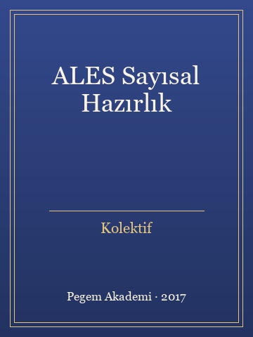 ALES Sayısal Hazırlık (Karton Kapak) - Kolektif kitap kapağı 3