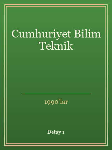 Cumhuriyet Bilim Teknik (Ciltli) kitap kapağı 2