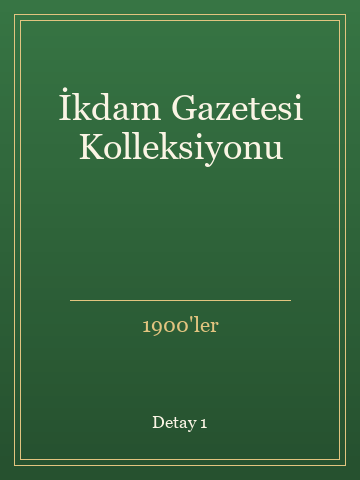 İkdam Gazetesi Kolleksiyonu kitap kapağı 2