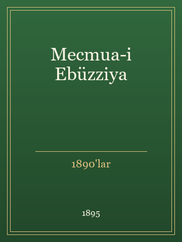 Mecmua-i Ebüzziya (Ciltli)