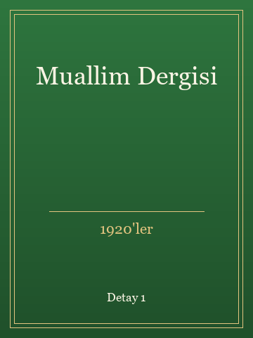 Muallim Dergisi (Ciltli) kitap kapağı 2