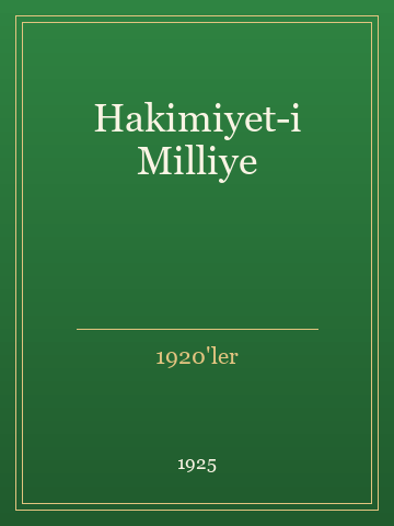 Hakimiyet-i Milliye (Karton Kapak)