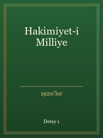 Hakimiyet-i Milliye (Temiz Nüsha) kitap kapağı 2