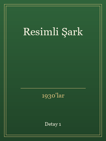 Resimli Şark (Temiz Nüsha) kitap kapağı 2